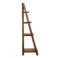 thumbnail image 4 of Fionafurn 4-Tier 44'' Ladder Shelf Bookshelf Bookcase Storage Display Plant Leaning Shelf Brown, 4 of 11