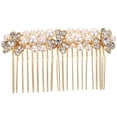 thumbnail image 1 of EeaseCA Bridal Hair Comb Rhinestone Hair Comb Wedding Hair Accessory Crystal Hair Side Comb, 1 of 8