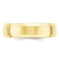 thumbnail image 3 of 10K Yellow Gold Ring Band Wedding Beveled Comfort 6mm Bevel Edge Fit Size 10.5, 3 of 4