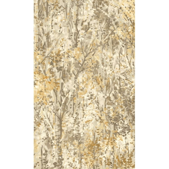 Orange Lush Forest Tropical Wallpaper