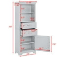 thumbnail image 2 of 60 in Bathroom cabinets, storage cabinets, cupboards, storage cabinets with doors, display cabinets with open shelves, freestanding living room floor cabinets, home office  Gray, 2 of 6