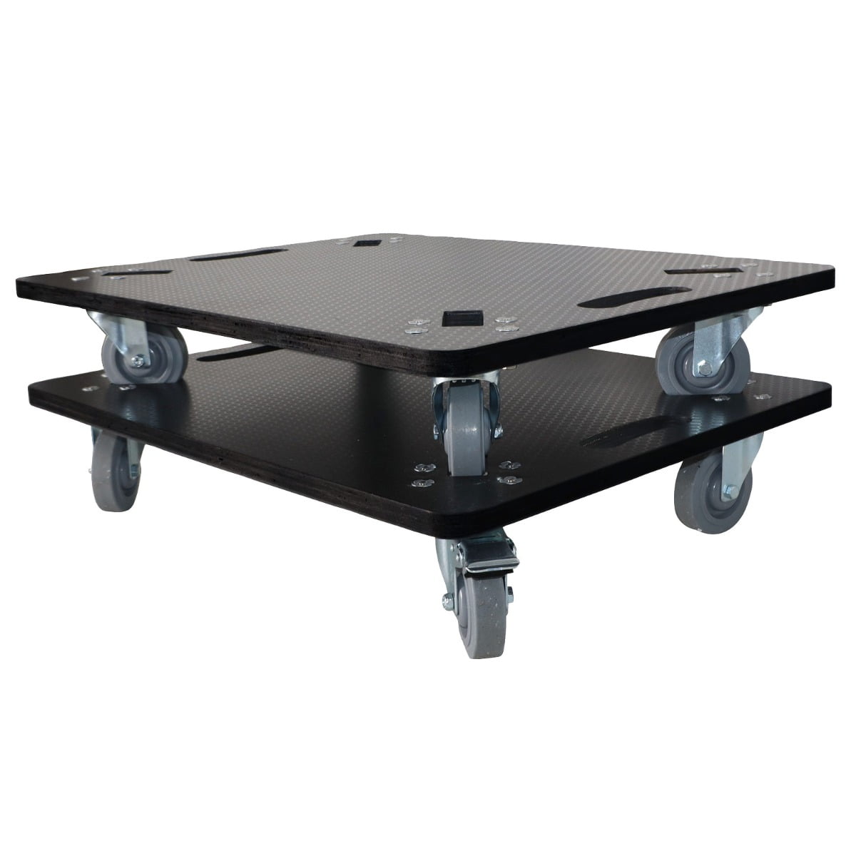 ProX XS-QUADROLLER X2 Set of 2 Caster Boards with 4" Industrial Grade Caster Wheels for Cases/Truss Block/Speakers/Heavy Equipment