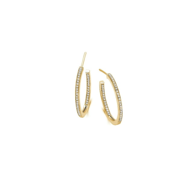 Petites Boucles d'Oreilles Créoles Ouvertes en Or
