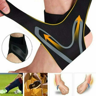 2 Ankle Support Brace Sleeve Elastic Compression Wrap Sports Relief Pain  Foot