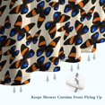 thumbnail image 6 of Beige Butterfly Blue Orange Pattern Shower Curtain 72"x72" ,Bathroom Decorative Shower Curtains Set with 12 Hooks,Modern Waterproof Washable Shower Curtain, 6 of 6