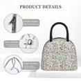 thumbnail image 4 of Fotbe Fairy Floral Pattern Lunch Bag, Insulated Lunch Box, Small Leakproof Cooler Food Lunch Containers Reusable High Capacity Lunch Tote Bags for Work, Travel, Outdoor, 4 of 6
