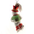 thumbnail image 2 of Christopher Radko Skater Dater Blown Glass Ornament Snowman Christmas, 2 of 3