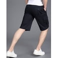 thumbnail image 2 of Kukuzhu Men Casual Multiple Pockets Drawstring Cargo Shorts Big & Tall Belted Shorts, 2 of 3