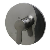 ALFI brand AB3001-BN Brushed Nickel Shower Valve Mixer with Rounded Lever Handle