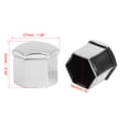 thumbnail image 3 of 20pcs 19mm Silver Tone Plastic Car Wheel Nut Lug Hub Screw Rim Bolt Covers Dust Protection Cap, 3 of 6