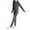 Black, variant on Cethrio Girls Thermal Pajama Sets, Two Piece Soft Long Sleeve Winter Sleepwear Loungewear Pink Size 14-16