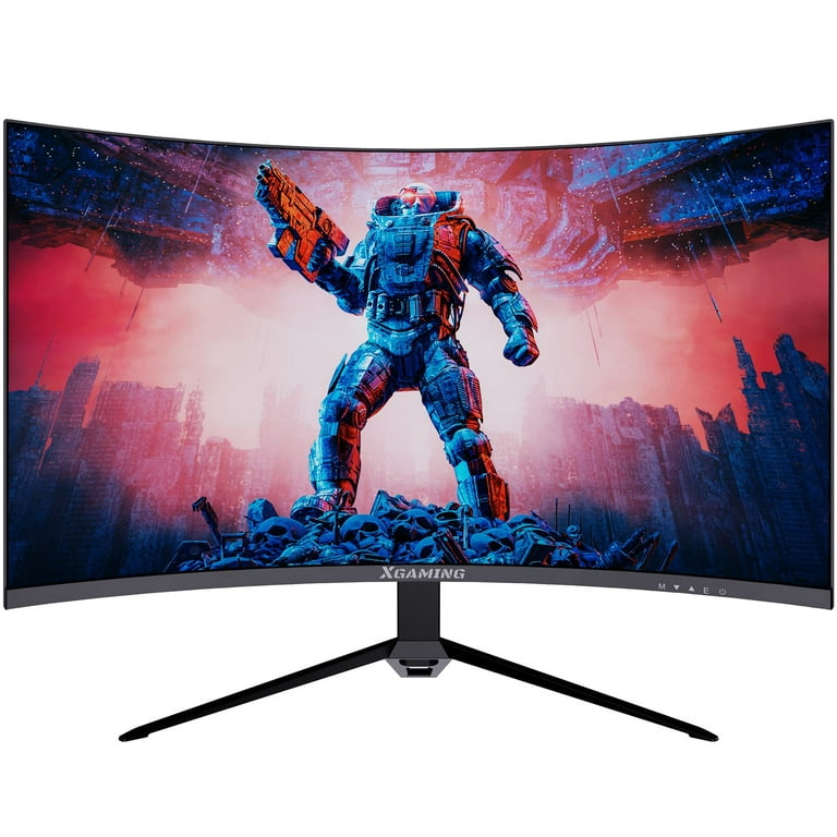 Xgaming 27-inch 165Hz/144Hz Curved Gaming Monitor, Ultra Wide 16:9 1440p PC  Monitor for Laptop with 2*Speakers, 1ms AMD, QHD2K(2560 x 1440p) HDR
