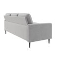 Queer Eye Wimberly Pillowback Sofa Sectional, Light Gray Velvet