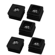 Unique Bargains 25mm x 25mm M8 Female Thread Plastic Blanking End Caps Tube Inserts 5pcs