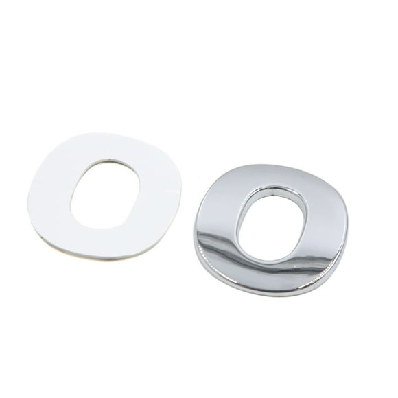 Unique Bargains Silver Tone Metal O Letter Shaped Alphabet Sticker Emblem Badge Decals for Car