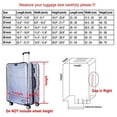 thumbnail image 4 of PVC Clear Luggage Dust Cover with Zipper - Waterproof Protector for 20/22/24/26/28/30 Inch Suitcase, Scratch-Resistant for Travel Home Storage, Transparent, 4 of 8