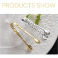 thumbnail image 2 of 2Pack Rose Handle Sugar Tongs, Vintage Rose Relief Stainless Steel Ice Cube Clips Sugar Tongs Sliver and Gold Small Food Clips for Tea and Coffee Party, Appetizers Desserts Kitchen Barware, 2 of 6
