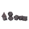 thumbnail image 4 of dés en Polyédrique, Ensemble de dés en Métal Polyédrique 7 Pcs dés RPG Matériaux de Qualité, 4 of 8