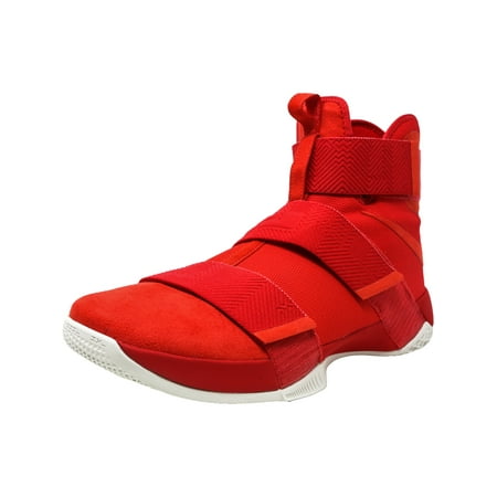 Nike Men's Lebron Soldier 10 Sfg Lux University Red / High-Top Basketball Shoe - 14M