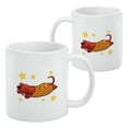 thumbnail image 2 of Wiener Hot Dog Dachshund Cartoon White Mug, 2 of 4