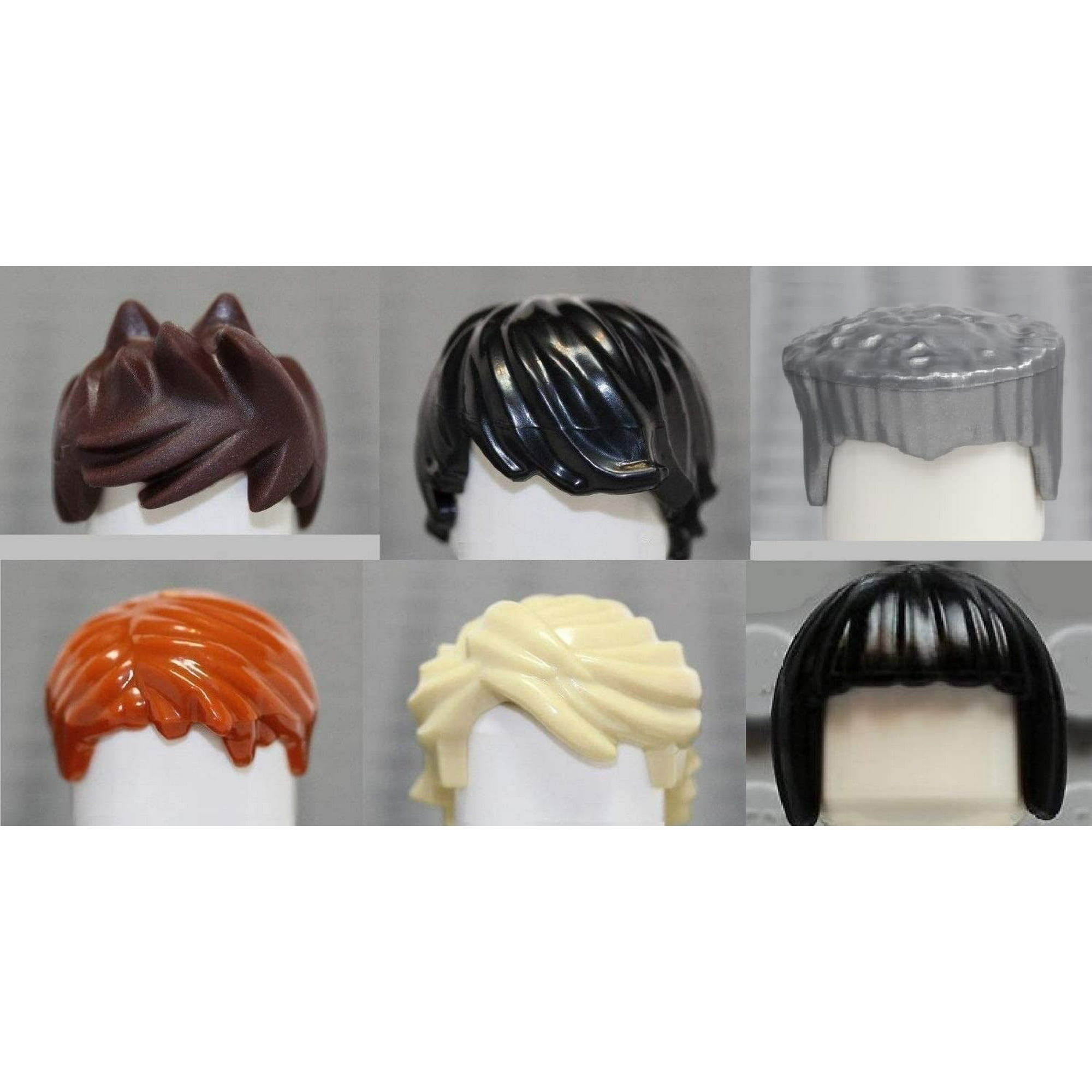 LEGO Ninjago Accessories Ninja Set of 6 Hair Pieces Loose fits Lloyd Cole Kai Jay NYA Zane Walmart