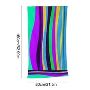 CCMAOLU Oversized Terry Beach Towel,Soft Extra Large Big Pool Swim Towel for Adults,XL Blanket for Cruise and Travel,Lounge Chair Cover Striped Pool Towel Swimming Adult Men Women Towel