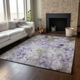 thumbnail image 6 of Addison Rugs Mayfield Washable Transitional Floral Purple Rectangle Rug, 9' x 12', 6 of 6