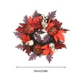 thumbnail image 2 of Halloween Garland Simulation Pumpkin Garland Maple Leaf Hanging Wreath for Halloween Decor, 2 of 10