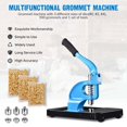 thumbnail image 6 of Yescom Grommet Tool Kit with Rolling Base 900 pcs Eyelets Washers #0/#2/#4 Die Leather Hole Punch Set Hand Press Machine, 6 of 10