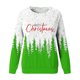 thumbnail image 2 of Gibobby Sudadera de Navidad para mujer Blusa holgada con cuello redondo y estampado de Navidad para mujer, camisetas de entrenamiento de manga larga a la moda(Verde,XG), 2 of 5