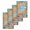 Blue Brown, variant on Jellyfish Coastal Kitchen Dish Towels for Drying Dishes Set of 2, Summer Nautical Starfish Coral Grey Wooden Waffle Weave Microfiber Hand Tea Bathroom Towels Quick Dry & Absorbent Towel 15.7x23.6