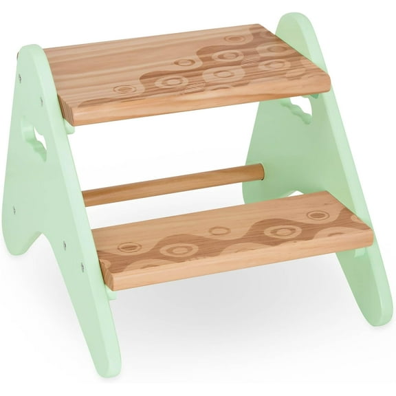 – Step Stool For Kids – Wooden Stepping Stool – Step Stool For Bedroom, Bathroom, Kitchen – Furniture For Toddlers, Kids – 2  Years – Peek – A – Boost – Mint