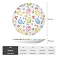 thumbnail image 2 of Yiaed Easter Egg3 Print Bone China Decorative Plate Ceramic Dinner Plates Art Crafts with Display Stand-6in, 2 of 6