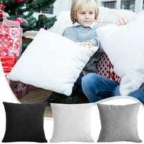 Decorative Pillow Insert 17x17 Inches | Polyester Woven Fabric | Soft Supportive Couch or Bed Cushion | Washable Brushed Texture | Glossy Loft | Includes 1 Pillow