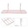 thumbnail image 3 of Durable Iron Wire Storage Basket Rack Straight Shelf for Trailer with Pink Finish 12.5x8.5x14 inches, 3 of 8