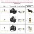 thumbnail image 3 of TSA Approved Pet Carrier for Small Cats Dogs, 5 Mesh Windows, 3 Entrances, Locking Zippers, Padded Strap, 3 of 7