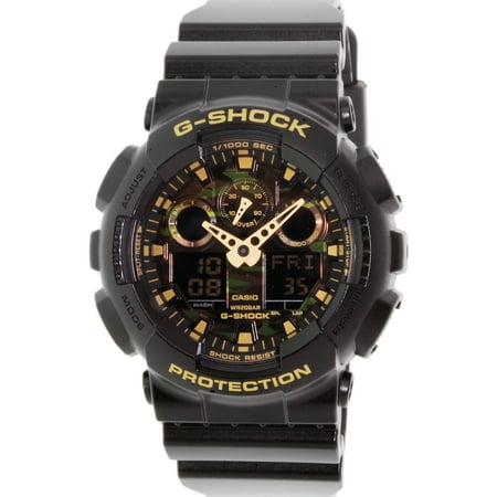 Black Rubber Watch - Casio Men's G-Shock GA100CF-1A9 Black Rubber Quartz Sport Watch