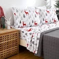 thumbnail image 1 of Christmas Bed Sheets King with 16 Inches Deep Pocket , Soft Brushed Microfiber Bed Sheet Set, 1 of 7