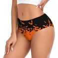 thumbnail image 2 of Balery Halloween With Black Bats Ropa Interior de Algodón para Mujer con Dibujo – Braguitas Cómodas y Elásticas, Estilo Clásico-X-Small, 2 of 6