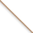 thumbnail image 3 of Auriga Fine Jewelry 14K Rose Gold 0.85mm Spiga Chain Necklace 16inch for Women, 3 of 6