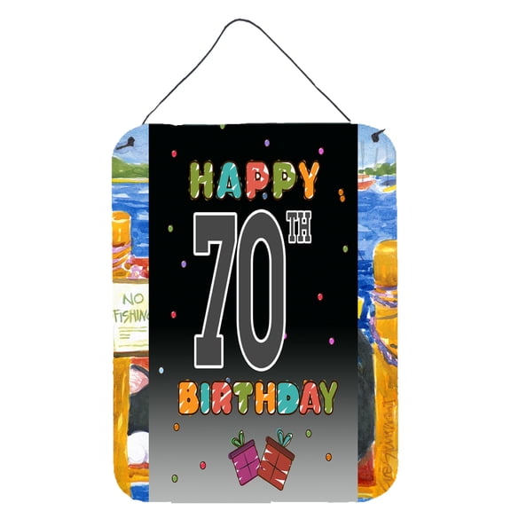 Happy 70th Birthday Wall or Door Hanging Prints