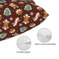 thumbnail image 3 of Yiaed Christmas Gingerbread Print Brushed Microfiber Envelope Pillowcases, Standard,Envelope Closure Pillow Cases(No pillow core)-16"x24", 3 of 6