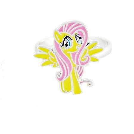 Silver-Plated Brass Fluttershy My Little Pony Adjustable Ring