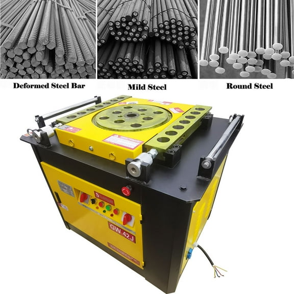 Electric Rebar Bending Bender Large Automatic Hoop Bending Machine 1/4'' to 1.6" 220V