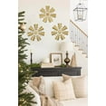 thumbnail image 3 of 12" Wall Décor Pack of 3 Metal Gold Windmill Radial Plate Wall Art Modern Accent Hanging Wall Decorations For Home Office Living Room Wall Sculptures, 3 of 6