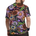 thumbnail image 2 of Wukai Vintage Floral Print Men's Short-Sleeved Mesh T-Shirt,Quick-Dry Short Sleeve Workout T-Shirt-Medium, 2 of 8