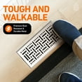thumbnail image 4 of 2x10 Floor Vent Covers Floor Register with Mesh Cover Trap, Heat and Air, Walkable Metal Floor Register for HVAC Duct, Basketweave, Satin Nickel, 4 of 7