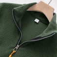 thumbnail image 7 of Men Half Zip Pullover Sweatshirt and Jogger Pants Set with Patchwork Design Casual Long Sleeve Tracksuit Outfit, 7 of 7
