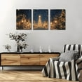thumbnail image 5 of Elegant Christmas Canvas Art with Wooden Frame - Vivid Holiday Scenery, Festive Wall Decoration for Homes Offices Classic Style, Christmas Home Decor, 2D, Perfect for Room Decor 12*16inch*3pcs, 5 of 5