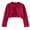 Deep Red, variant on FEOYA Girls Shrug Sweater Toddler Knit Cardigan Baby Kids Bolero Knitwear Long Sleeve Button Closure Jacket Spring Coat Cover Tops for 2-3 Years